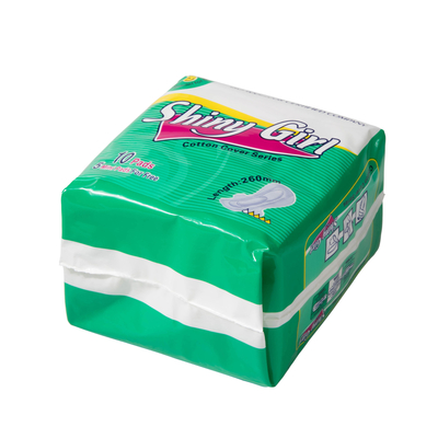 Ladylike ผ้าฝ้ายอินทรีย์ผู้หญิง Pads Antibacterial Cotton Menstrual Pad Winged
