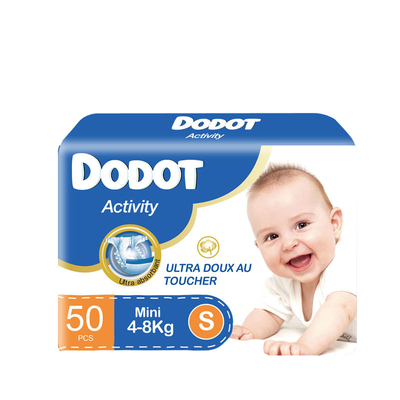 เมจิกเทปผ้าอ้อมข้ามคืนแบบแห้งพร้อมตัวบ่งชี้ความเปียกชื้น Clothlike Back Sheet OEM