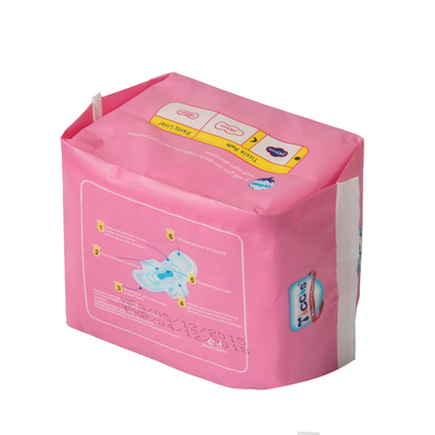 ผ้าอนามัยผ้าฝ้ายอินทรีย์ธรรมชาติทั้งหมด 410mm Anion ค้างคืน