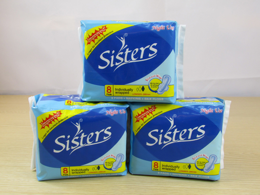 ห่อผ้าอนามัยผ้าอนามัยผ้าดูดซับน้ำประจำเดือน Pads