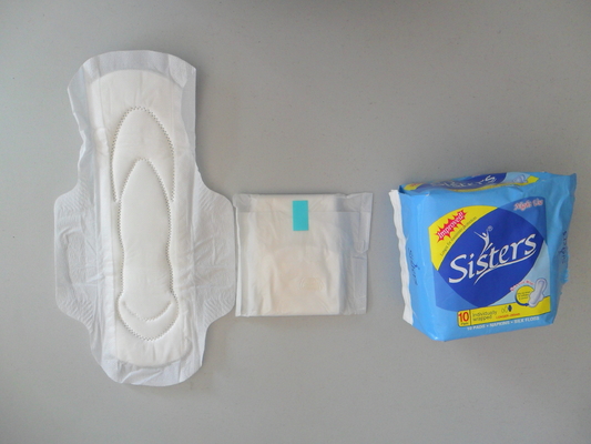 Modena Mint Hygienic Sanitary Pads 290mm Winged For Girl Night Use . ผ้าอนามัย