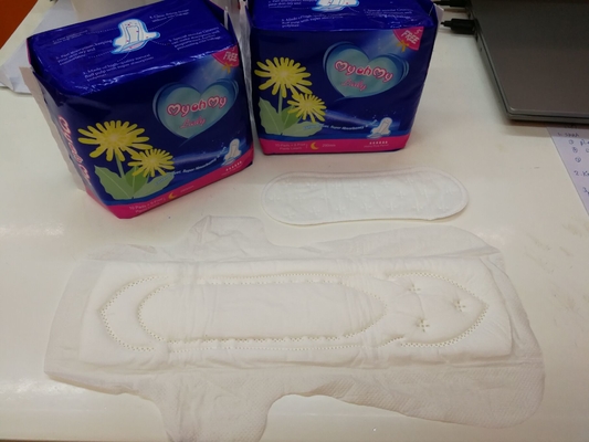 ผ้าอนามัยแบบใช้แล้วทิ้ง Wingless Silk 410mm พร้อมผ้าฝ้ายนุ่มFDA