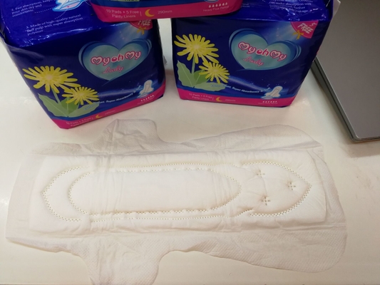 ผ้าอนามัยแบบใช้แล้วทิ้ง Wingless Silk 410mm พร้อมผ้าฝ้ายนุ่มFDA