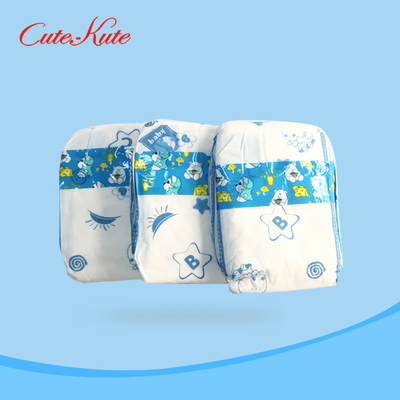 ผ้าอ้อมกันน้ำสำหรับทารกแรกเกิดขนาดใหญ่ Fluff Pulp และ SAP Wetness Indicator Nappies