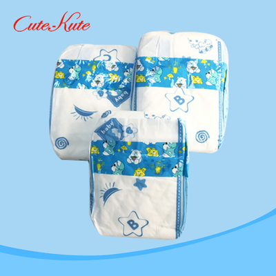 ผ้าอ้อมกันน้ำสำหรับทารกแรกเกิดขนาดใหญ่ Fluff Pulp และ SAP Wetness Indicator Nappies