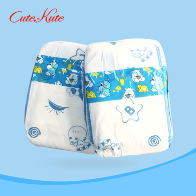 ผ้าอ้อมกันน้ำสำหรับทารกแรกเกิดขนาดใหญ่ Fluff Pulp และ SAP Wetness Indicator Nappies