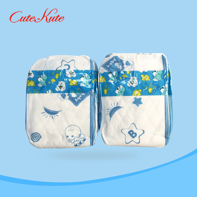 ผ้าอ้อมกันน้ำสำหรับทารกแรกเกิดขนาดใหญ่ Fluff Pulp และ SAP Wetness Indicator Nappies