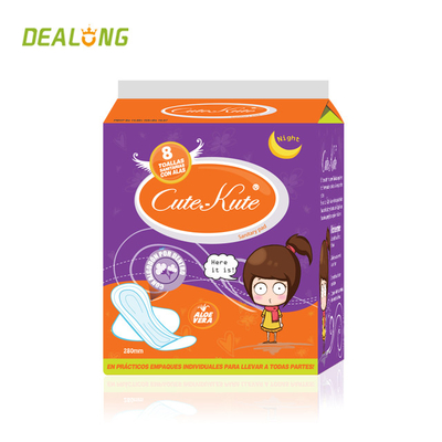 ผ้าอนามัยผู้หญิงที่สะดวกสบาย 270mm Lady Care ผ้าอนามัยพิมพ์