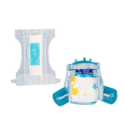 ADL ผ้าอ้อมเด็กทารกแบบใช้แล้วทิ้ง Wet Indicator Big Elastic Waistband Diaper Fluff Pulp