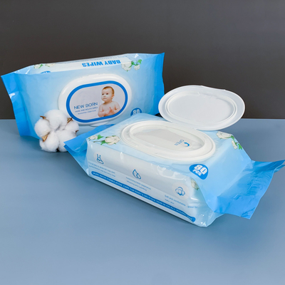 ผ้าเช็ดทำความสะอาดเปียกสำหรับเด็กที่แพ้ง่าย PH Balanced Sensitive Sensitive Wet Wipes Plant Based