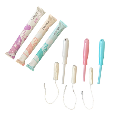 OEM ODM ตัวแทนจำหน่ายช่องคลอด Ultra ประจำเดือน ผ้าอนามัยแบบสอดโดยไม่ต้องใช้ Applicator
